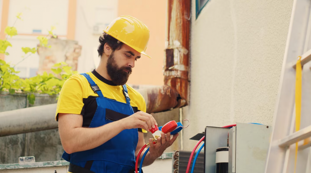 Инженеры устанавливают систему водоочистки