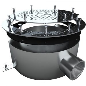 Донний злив під лайнер Aquaviva 2'', AISI 304 (300 мм)