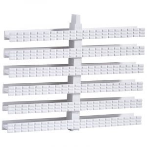 Переливна решітка Aquaviva Classic з центральним з'єднанням 245x25 мм (біла, 1-е з'єднання)