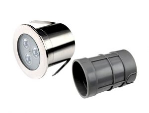 Прожектор світлодіодний Aquaviva HJ-RC-SS75, 3LED 3 Вт RGB, із закладною