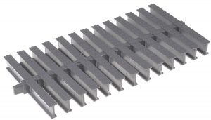 Переливна решітка Aquaviva KP HKE01-G Classik із центральним з'єднанням 145x22 мм (сіра)