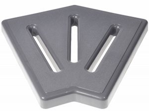 Кутовий елемент Aquaviva KP HKE26-G для переливної решітки 45° 245х22 мм