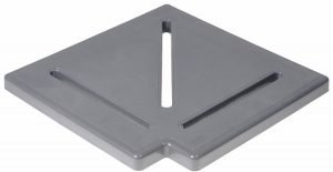 Кутовий елемент Aquaviva KP HKE28-G для переливної решітки 90° 295х22 мм