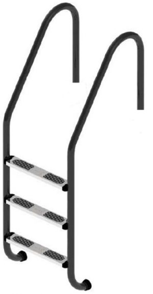 Сходи для басейну Flexinox Standard Nero (3 сходинки) Black, AISI-316L