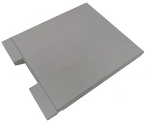 Заповнювана кришка з плиткою та защіпкою для скімера Hayward X-Pro 600, світло-сіра