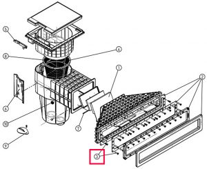 Комплект вставок фурнітури X-Line (12 + 28) для скімера Hayward X-Pro 600