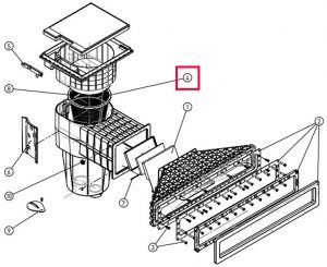 Сітчастий кошик X-Line для скімера Hayward X-Pro 600 (3 л, з ручкою)