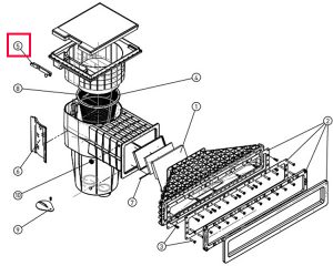 Засув кришки X-Line для скімера Hayward X-Pro 600