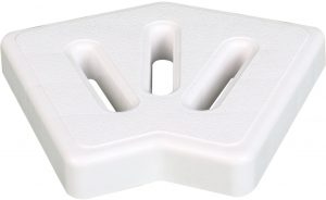 Кутовий елемент Aquaviva KP HKE22 для переливної решітки 45° 145х22 мм