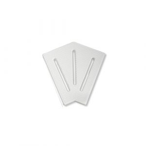 Кутовий елемент Aquaviva KK-20-2 Classic для переливної решітки 45° 195/25 мм (білий)