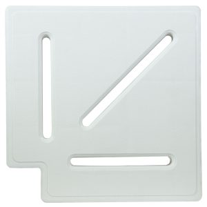 Кутовий елемент Aquaviva для переливної решітки Classiс та Grift, (90°, 145/25 мм, білий)