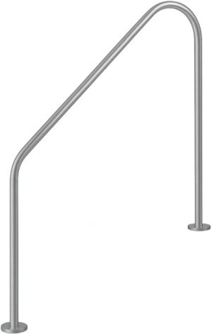 Поручень Flexinox 87162269 для римських сходів 2-BEND (1829 мм, анкер, AISI-316L)