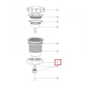 Гайка затискна Aquaviva для UL/Led-P50