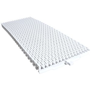 Переливна решітка Aquaviva Grift з центральним з'єднанням 195x25 мм (біла)