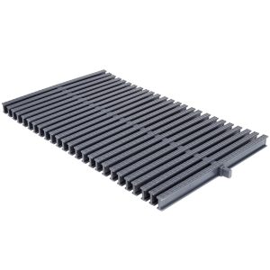 Переливна решітка Aquaviva KTG-30 Classic з центральним з'єднанням, 295x25 мм (сіра)