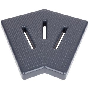 Кутовий елемент Aquaviva KKG-20-2 Classic для переливної решітки, 45°, 195х25 мм (сірий)