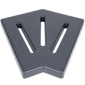 Кутовий елемент Aquaviva KKG-25-2 Classic для переливної решітки, 45°, 245х25 мм (сірий)