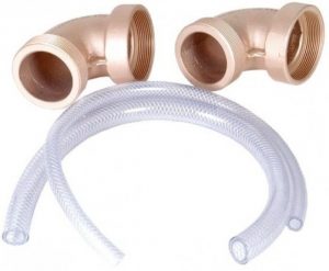 Комплект кутів на 90° Fitstar 7945051 для Taifun, Taifun-Duo, 2-1/2", для солоної води