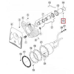 Комплект кріплення заставної противотока (RUSS0351.00R) Kripsol
