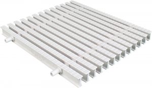 Переливна решітка Aquaviva KP HKE08 Classik з подвійним з'єднанням 295x22 мм (біла)