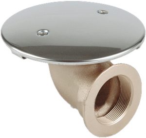 Донний злив Fitstar 2015021, 2", бокове під’єднання, 168 мм, для солоної води