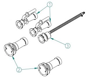 Закладні деталі Fitstar 8280050 для протитечії X-Stream, 240 мм