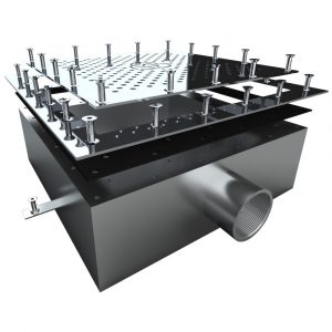 Донний злив під лайнер Aquaviva 2'', AISI 304 (350х350 мм)