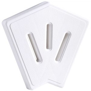 Кутовий елемент Aquaviva для переливної решітки Classiс та Grift, (45°, 145/25 мм, білий)