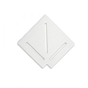 Кутовий елемент Aquaviva KK-20-1 Classic для переливної решітки 90° 195/25 мм (білий)